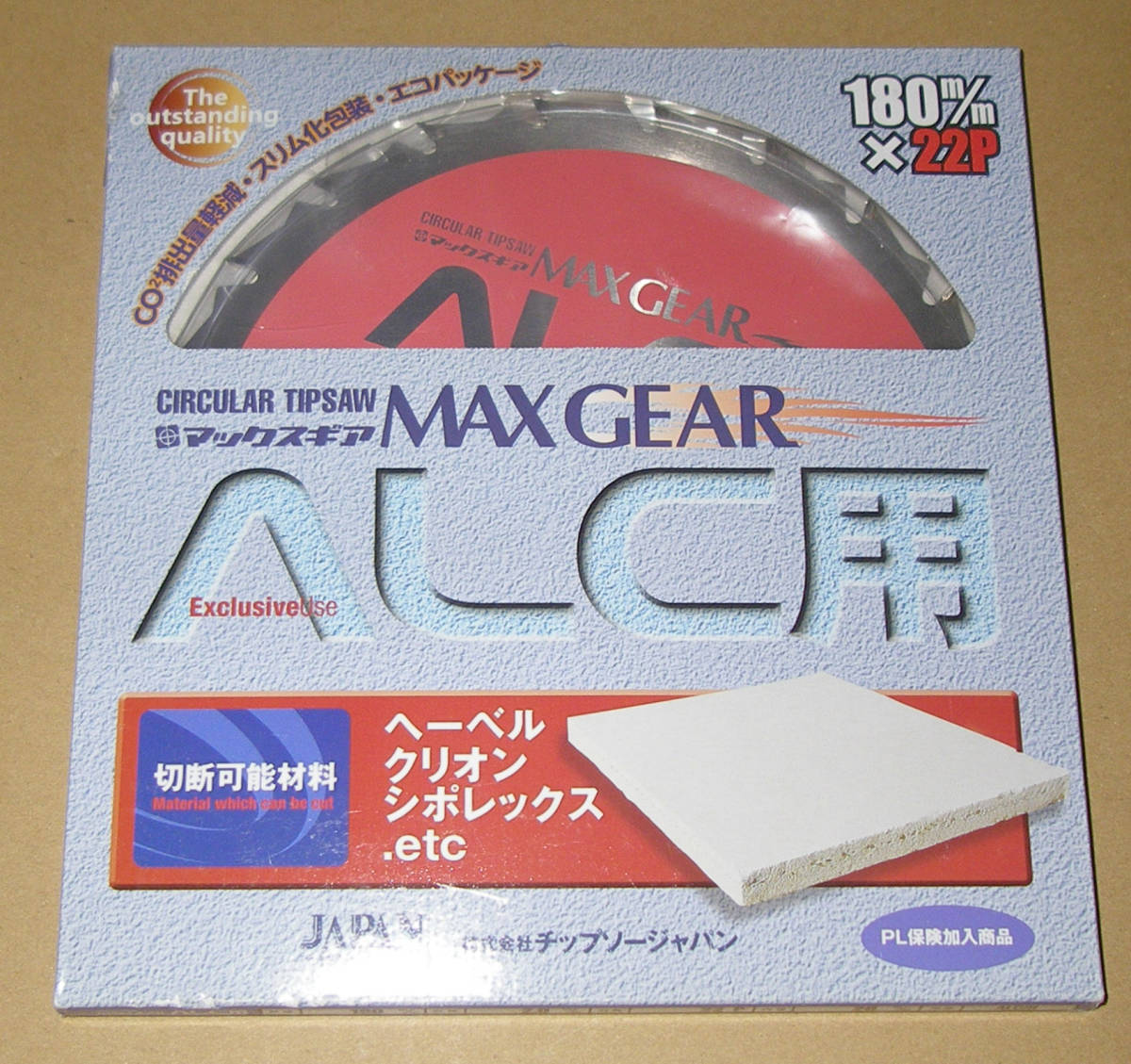 ★チップソージャパン TJマックスギアALC用180×22P★新品★拍卖