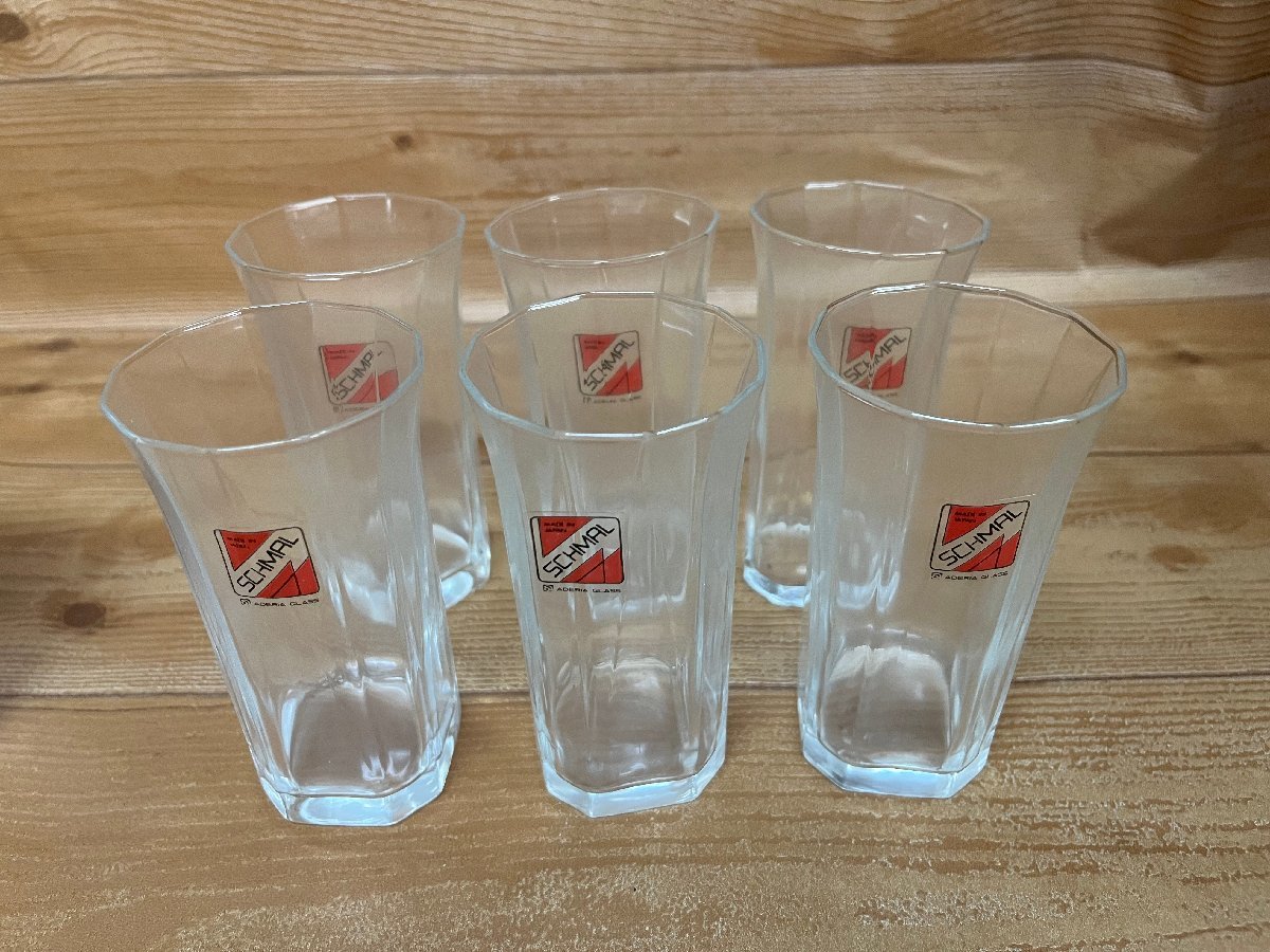 未使用品 石塚硝子 アデリア シュマール5 150ml ガラスコップ タンブラー ビールなどに 6個セット 業務用にも拍卖