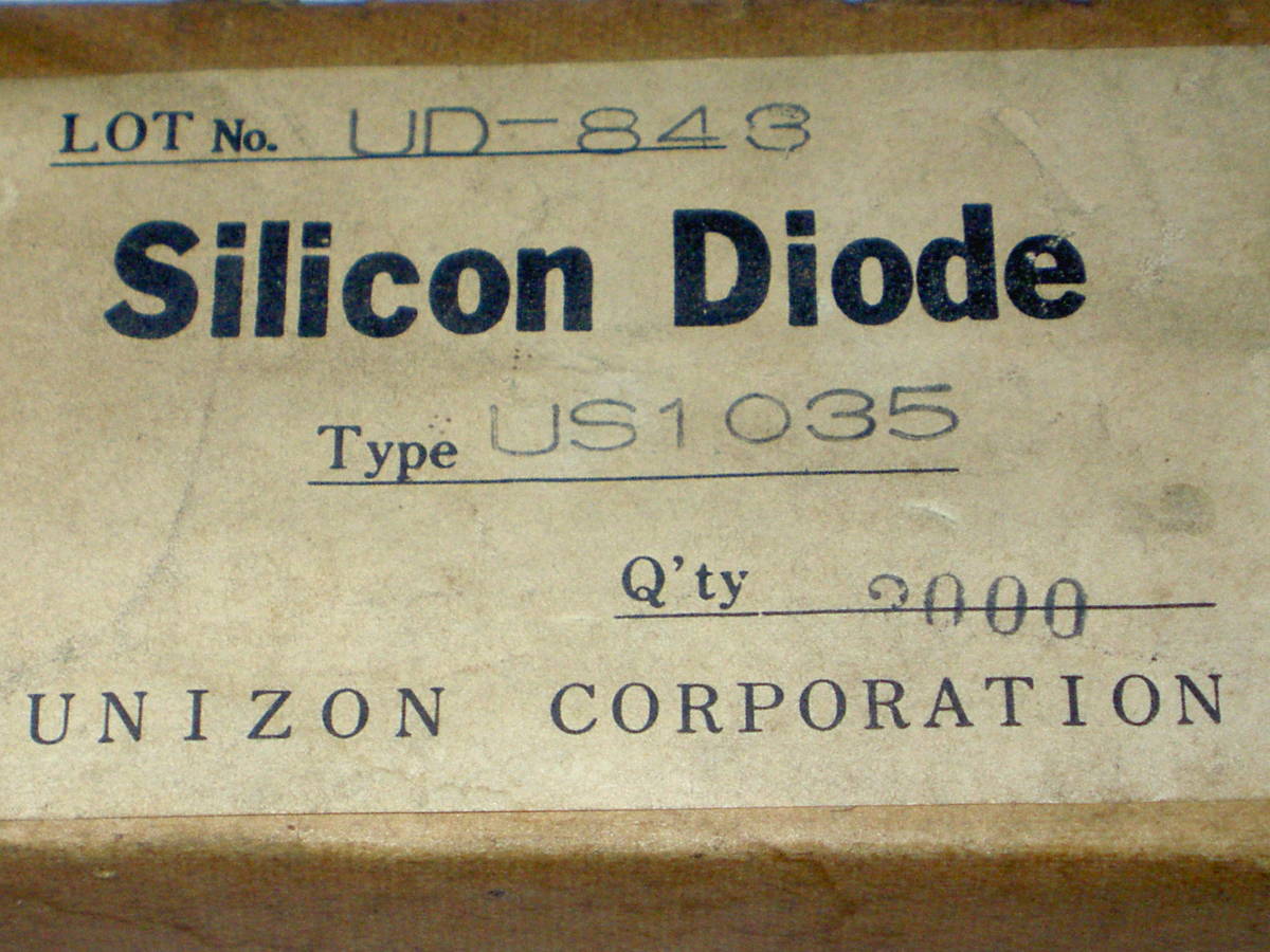 Silicon Diodo シリコンダイオード US1035【長期保管品、1セット30本】拍卖