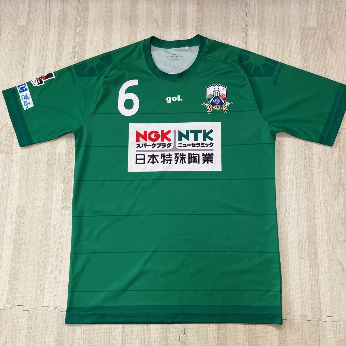 FC岐阜 ユニフォーム ゴル 髙地系治 Lサイズ拍卖