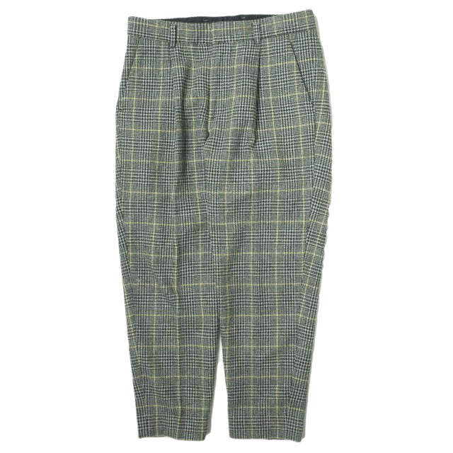 BEAUTY&YOUTH UNITED ARROWS ビューティーアンドユース フラノグレンチェック1Pワイドパンツ 1214-173-7346 M グレー ウール g14244拍卖