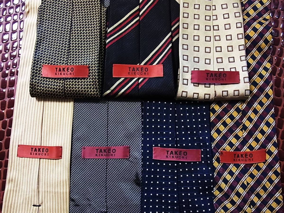 ★2354★SALE【全て【タケオ キクチ】7本セットで!超お買得!】ネクタイ③★拍卖