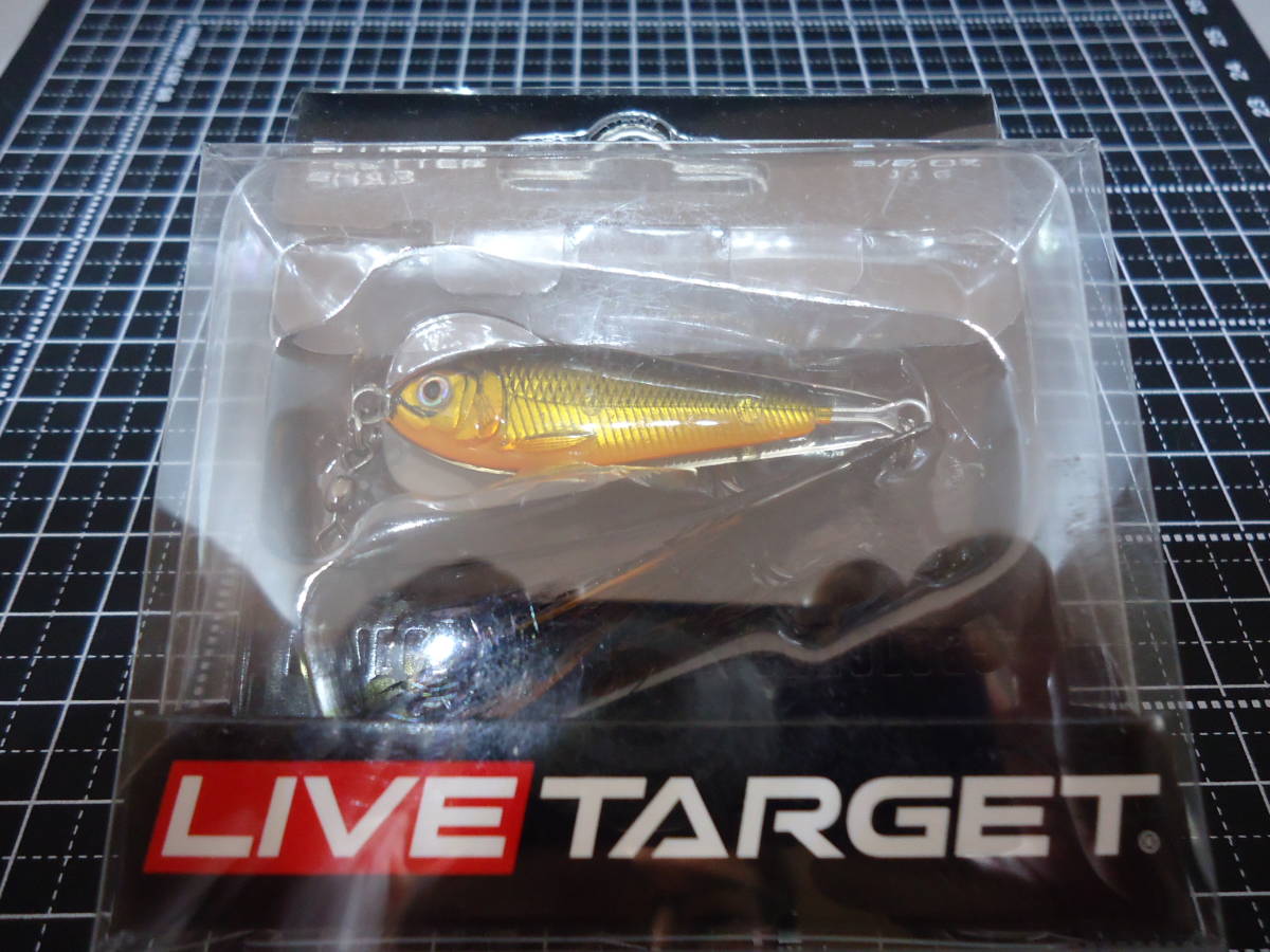 ライブターゲット フラッター シャッド(3/8oz gold/black) 未開封品拍卖