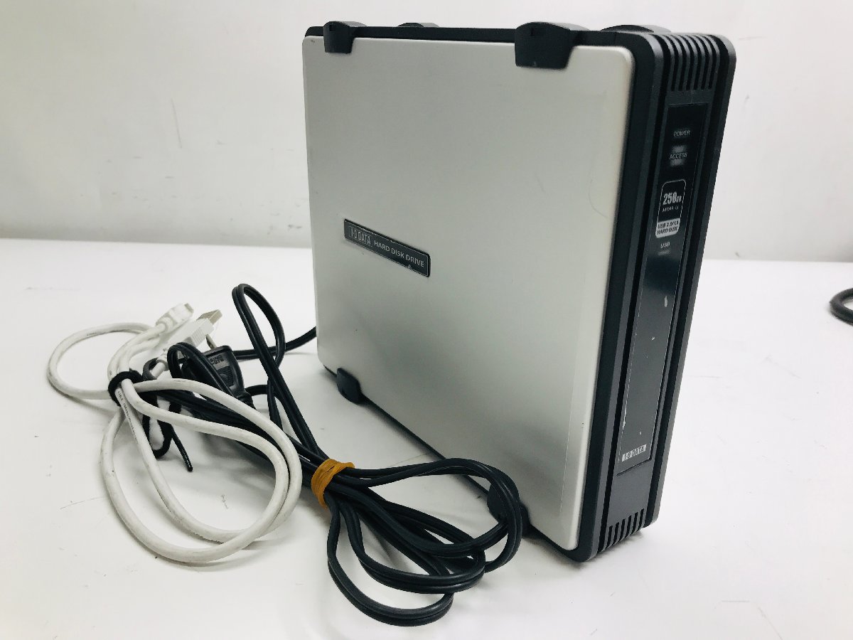 中古動作品 I・O DATA  ハードディスクドライブ  250GB  HDH-U250拍卖