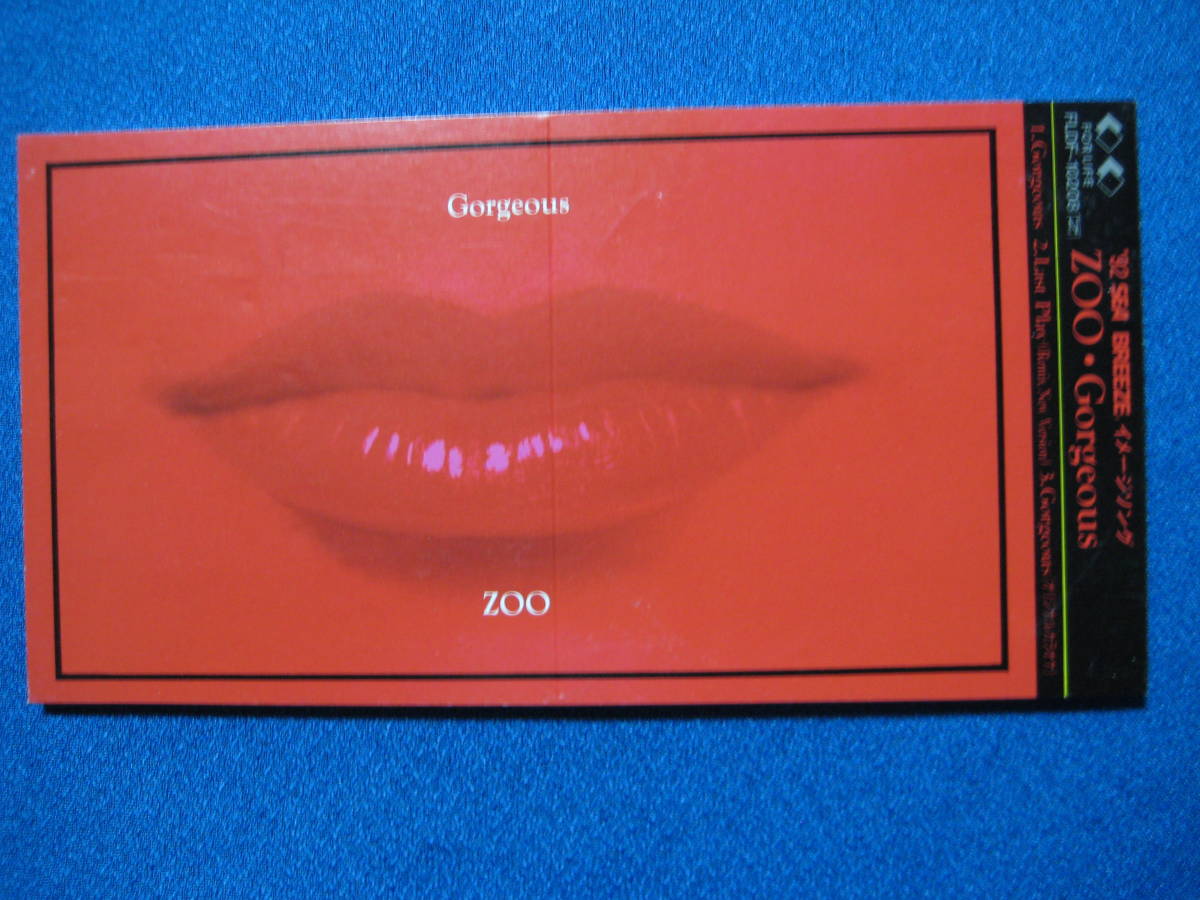 8cmCD★ZOO Gorgeous c/w Last Play(定形郵便可★1332拍卖