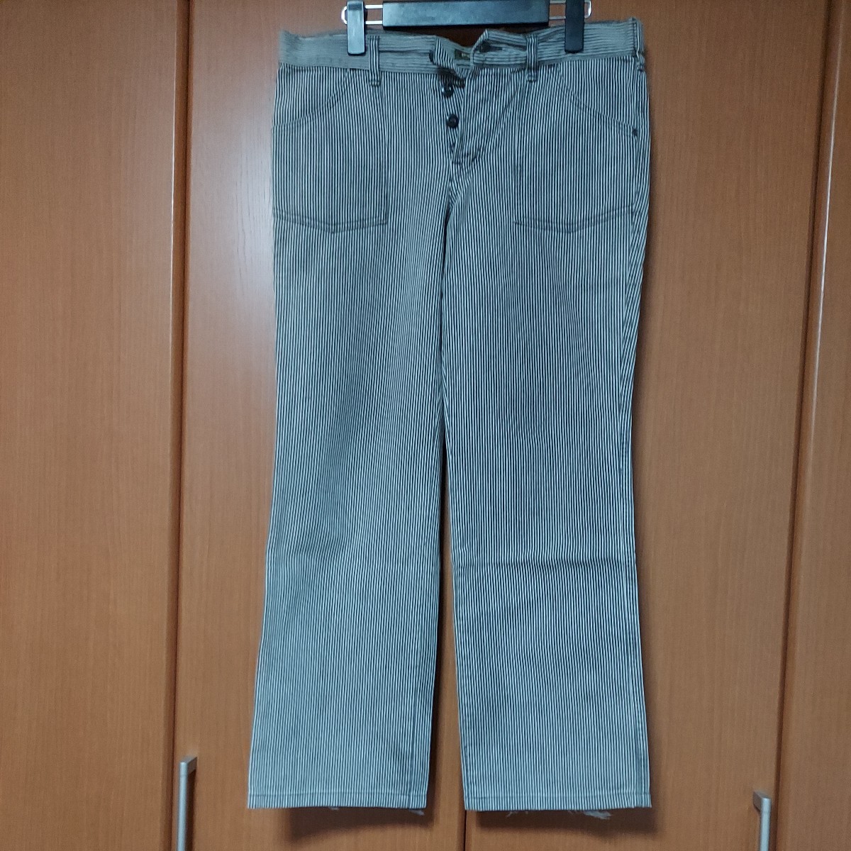 DMG ドミンゴ 婦人服 レディース ヒッコリーストライプ パンツ拍卖