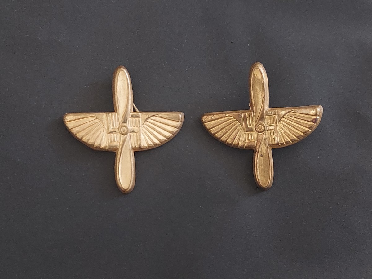 WW2フィンランド軍 実物戦中製造 兵科章 空軍 WWⅡ第二次世界大戦 冬戦争 継続 ラップランド 徽章拍卖
