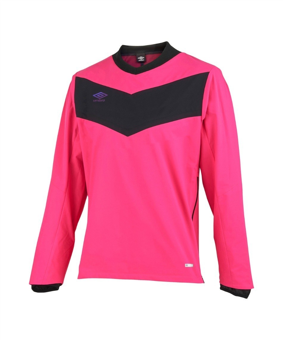 【新品特価!定価7590円が73%OFF!】 アンブロ(UMBRO) サッカーウェア ピステトップ ラインドクロストップ UUUSJF31/ サイズL拍卖