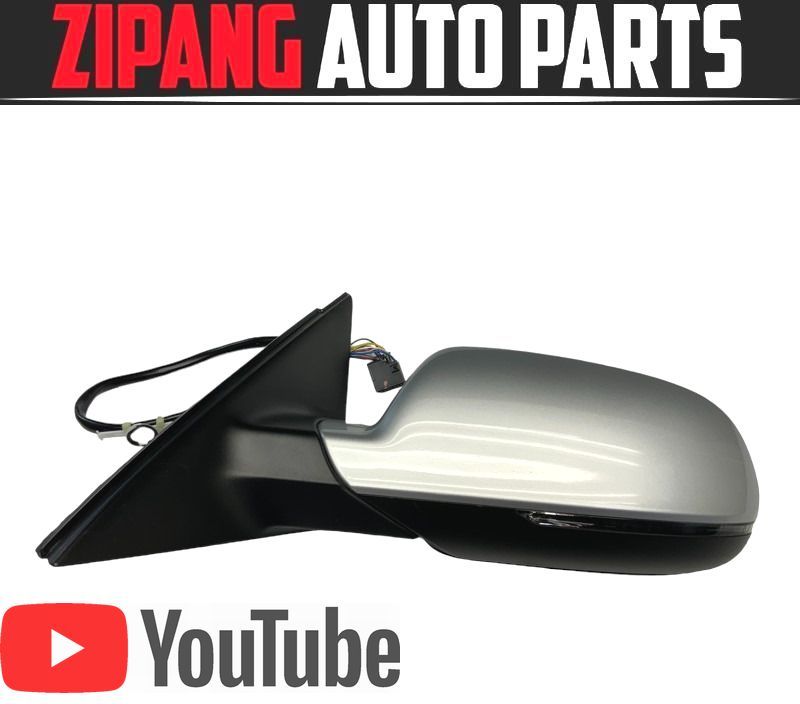 AU120 8K A4 アバント Sライン クワトロ 後期 左 ドアミラー 電格式/ウインカー付 ◆LX7W アイスシルバーM 【動画有り】○拍卖