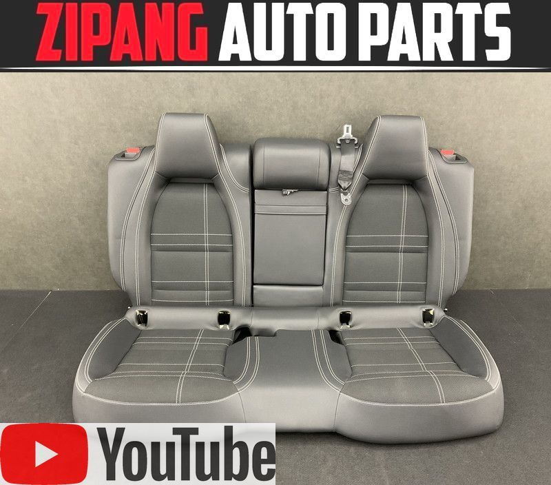 MB216 X156 GLA 180 純正 リア シート/ハーフレザー ◆ブラック ★穴あき/破れ無し 【動画有り】◎拍卖