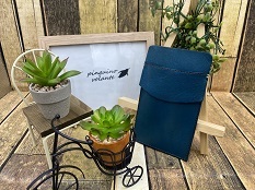 【姫路レザー】ペンシース ブルー ペンケース 小物入れ 革 本革 カスタマイズOK商品拍卖