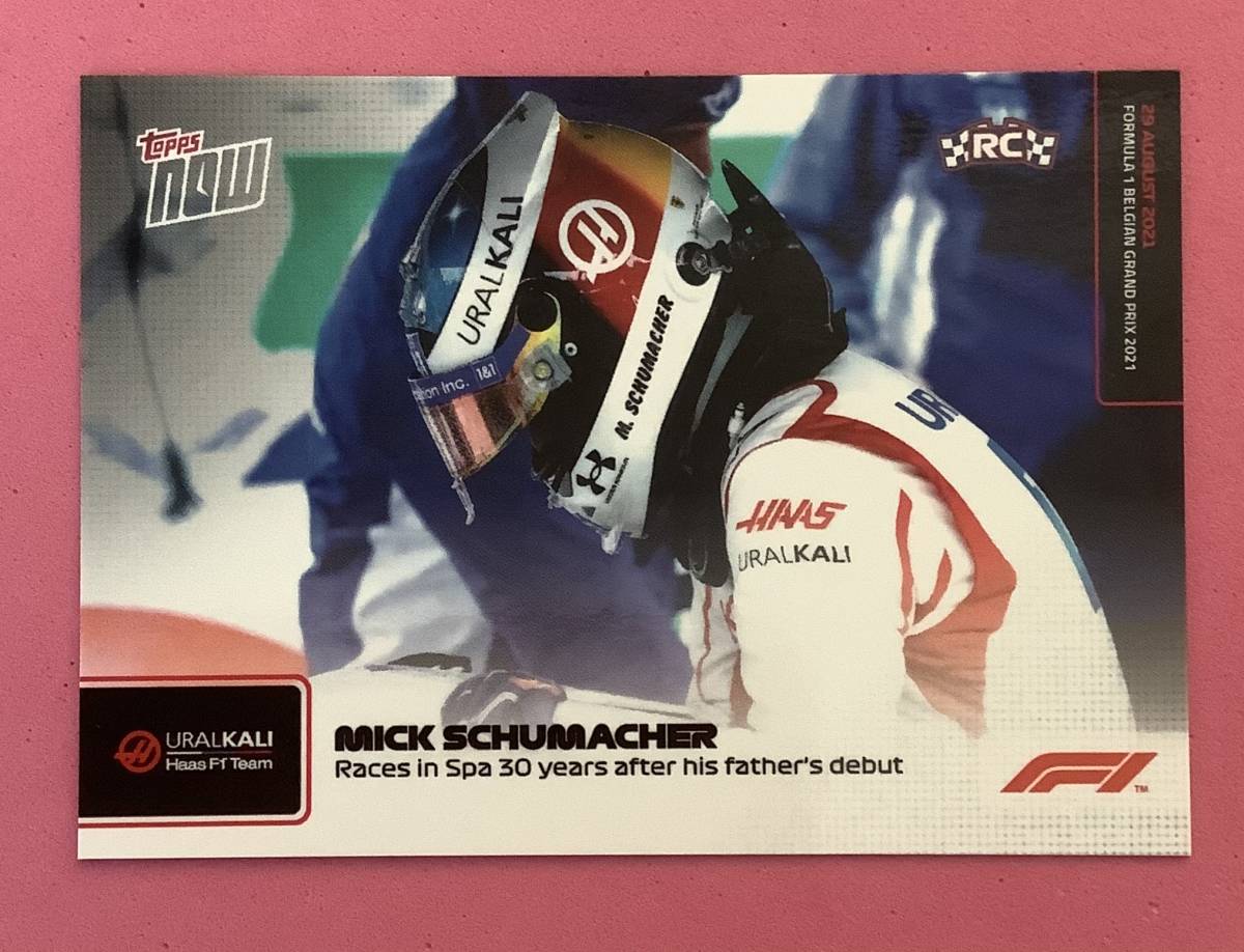 2021 TOPPS NOW ミック シューマッハ 30年前皇帝F1デビュー戦拍卖