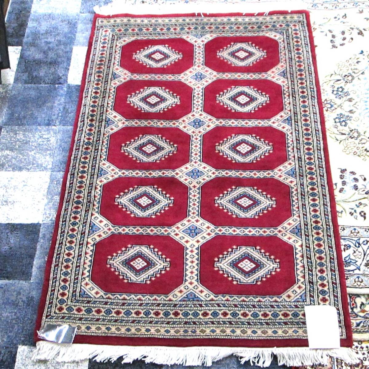 インポートカーペット パキスタン製 CM-43-78-15 RD 毛100%拍卖