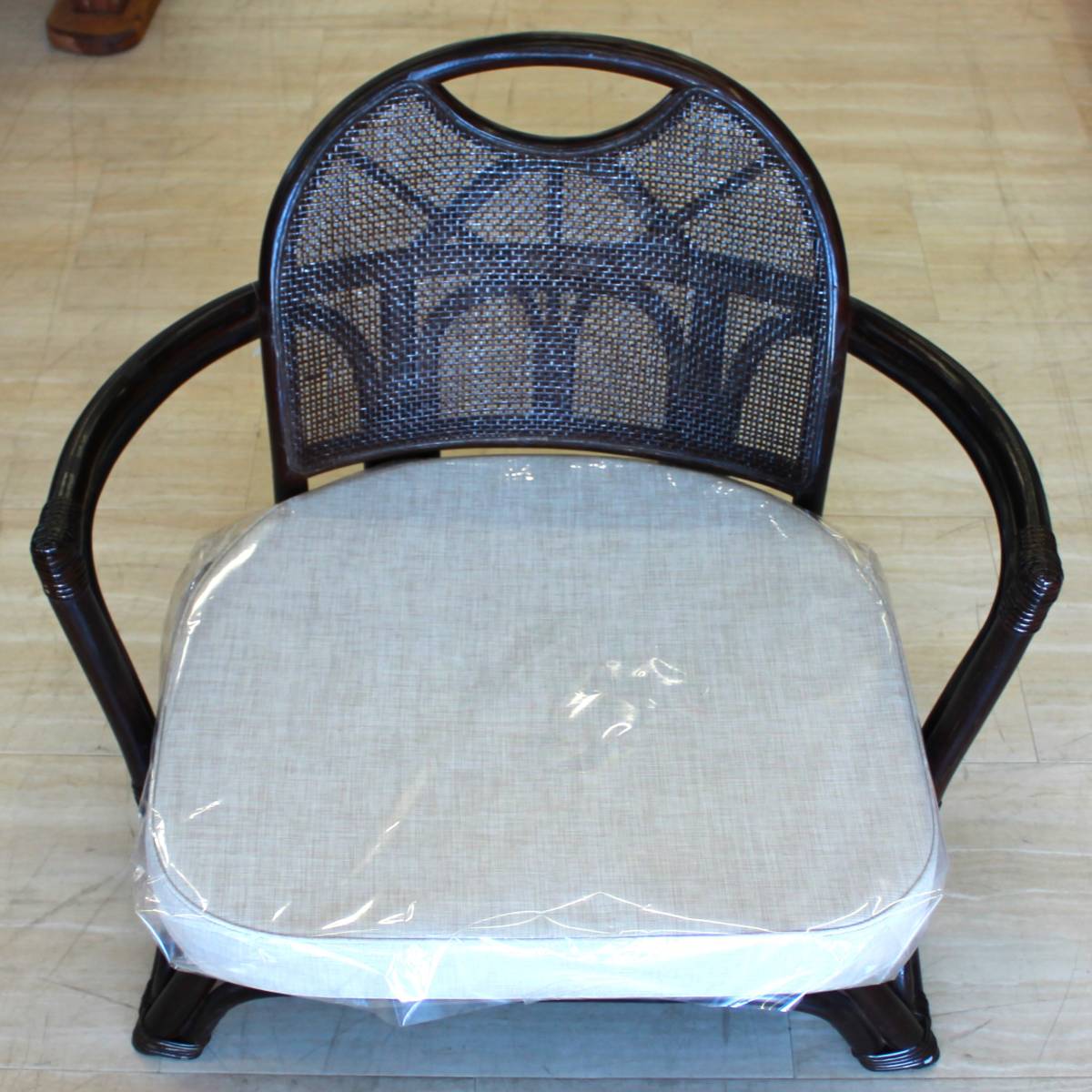 籐座椅子 ワイドチェアー WCR-01 BR拍卖