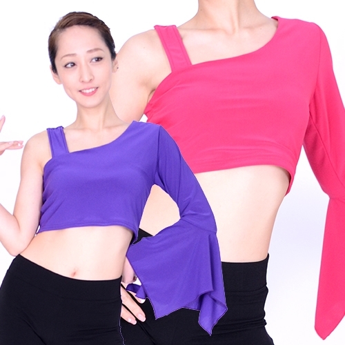 新品●送料無料◎社交ダンス カットソー パープル拍卖