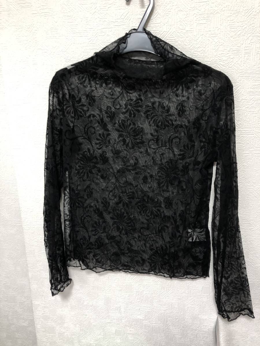 新品●送料無料◎社交ダンス カットソ 透けトップス 浮き柄 フロッピー 襟利用 袖利用 貴重な1枚拍卖