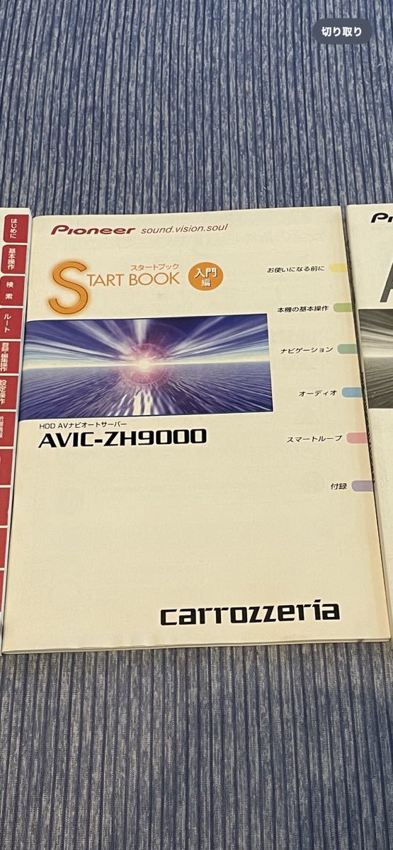 ■■■カロッツェリア carrozzeria サイバーナビ スタートブック 説明書 取説 取扱説明書 AVIC-ZH9000拍卖