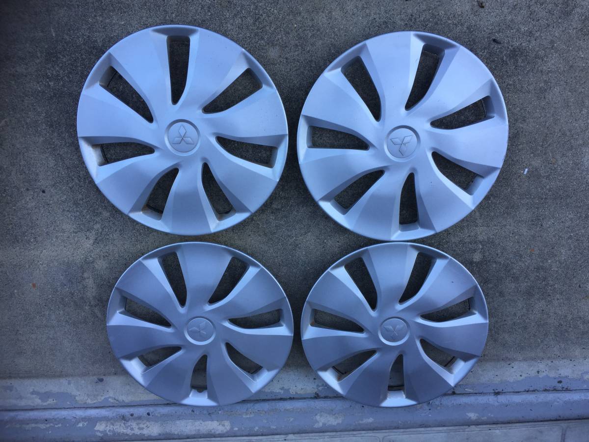 ◆P1018-3◆三菱純正◆B11W◆EKワゴン◆14インチ◆ホイ-ルキャップ◆4枚◆中古品◆拍卖