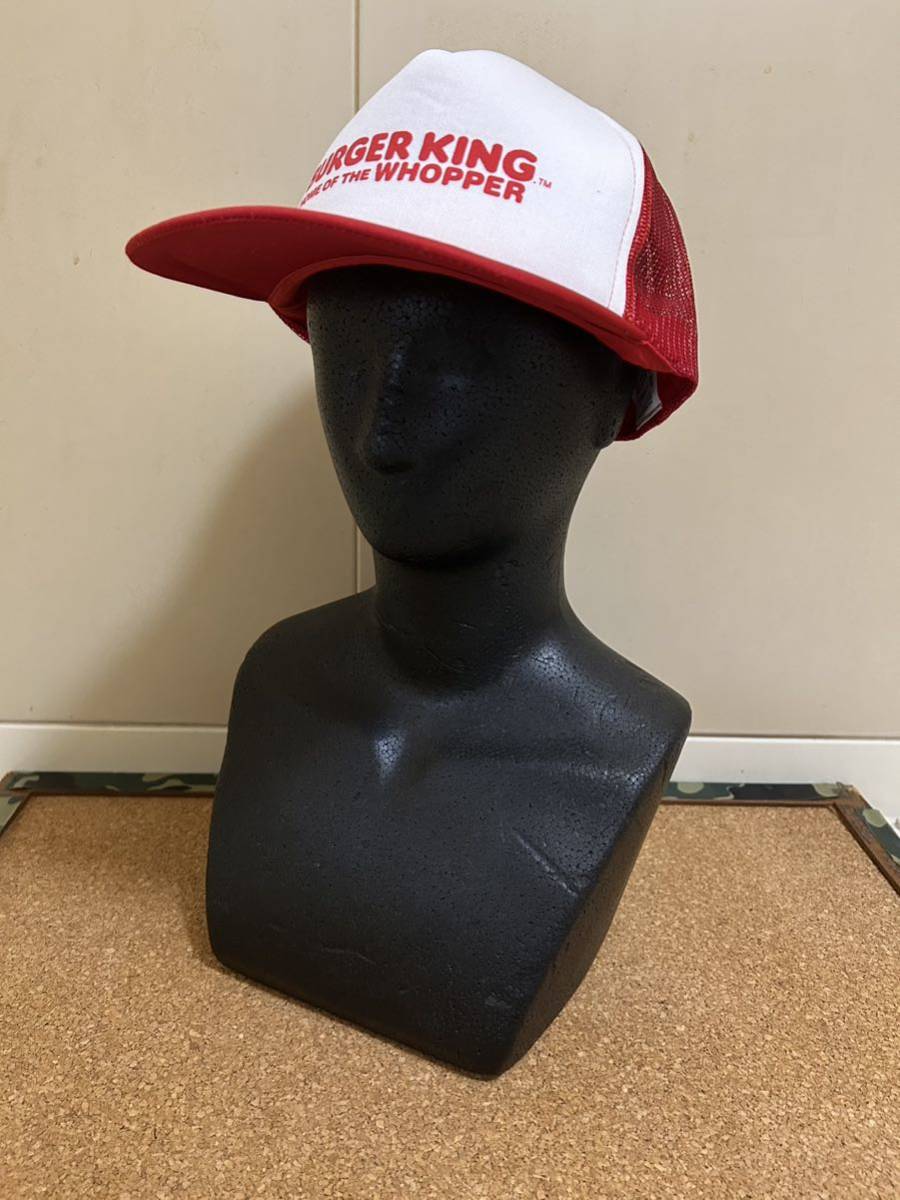 良品 90s BURGER KING WHOPPER ロゴ メッシュ キャップ拍卖