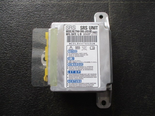 109040 DBA-RN6 ストリーム エアバッグ コンピューター CPU 77960-SMA-J410-M2 152300-9483 テスト済拍卖