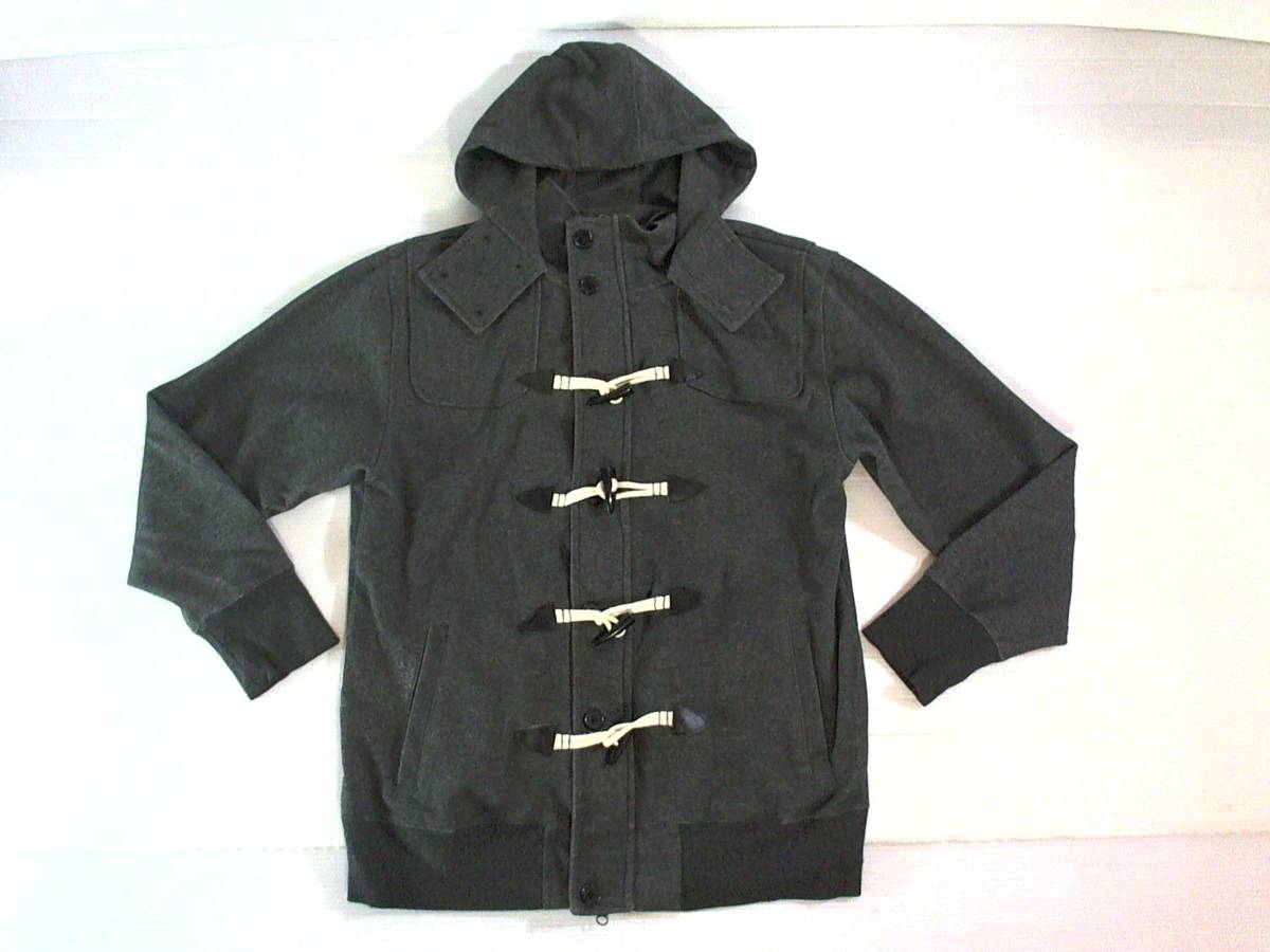 ☆美品★スマック【SMACK】トグルボタン ジップアップ パーカ ジャケット L チャコール グレー 灰色 ダッフル拍卖