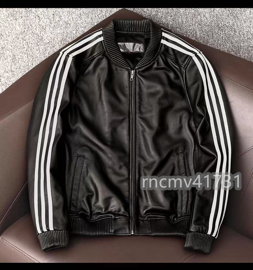 「81SHOP」革ジャン バイクレザー 羊革 ライダース メンズファッション シープスキン 男女兼用 トップス拍卖