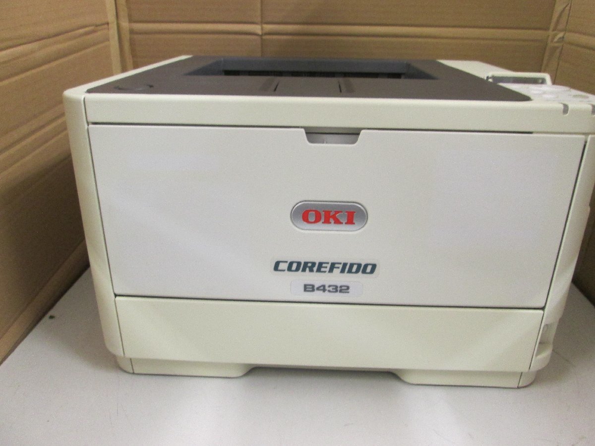 ◎中古レーザープリンタ【OKI B432dnw】WIFI(無線LAN)機能付き トナー/ドラムなし◎2310101拍卖
