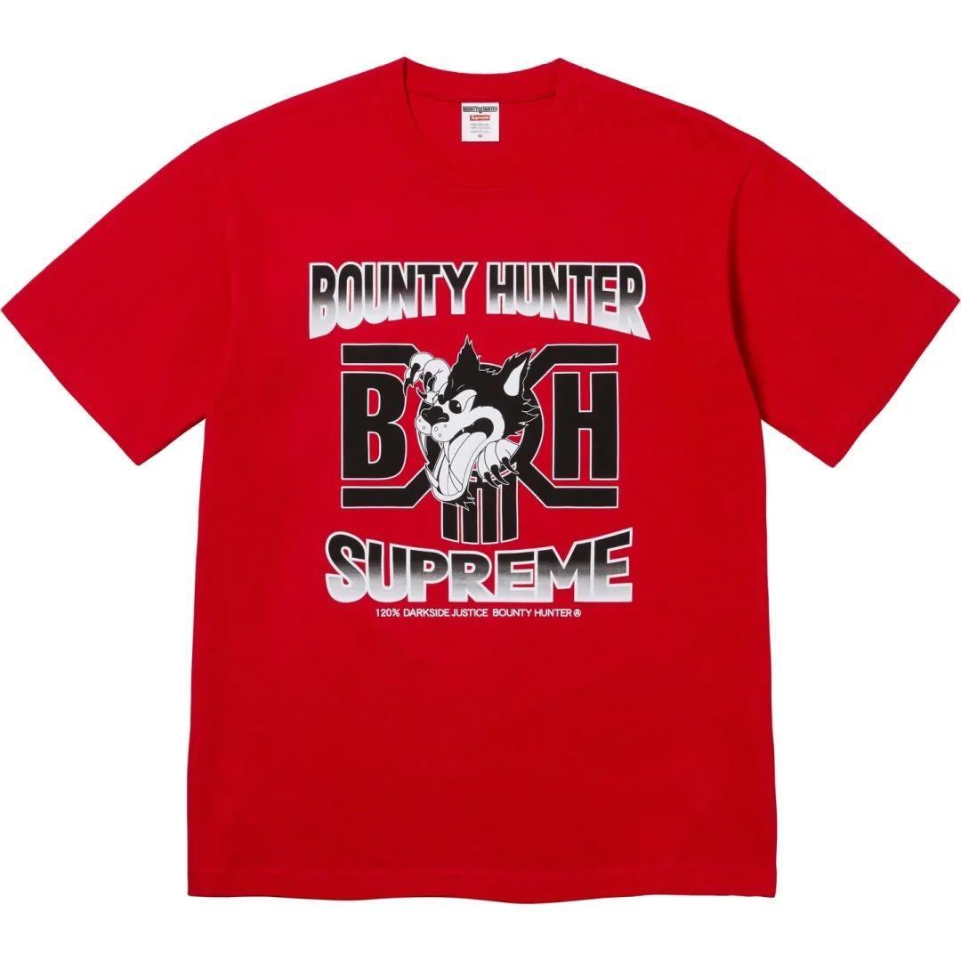 【新品未使用】 23AW 24 新品 SUPREME シュプリーム BOUNTY HUNTER WOLF TEE Tシャツ カットソー 半袖 RED M レッド バウンティハンター拍卖