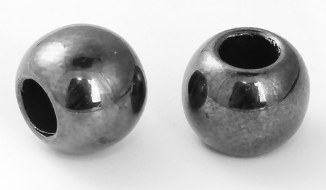 アクリルビーズ 5個パック メタリックカラー球型プラスチックビーズ(ガンメタ系カラー)アクセサリー手芸用ビーズ10mm拍卖