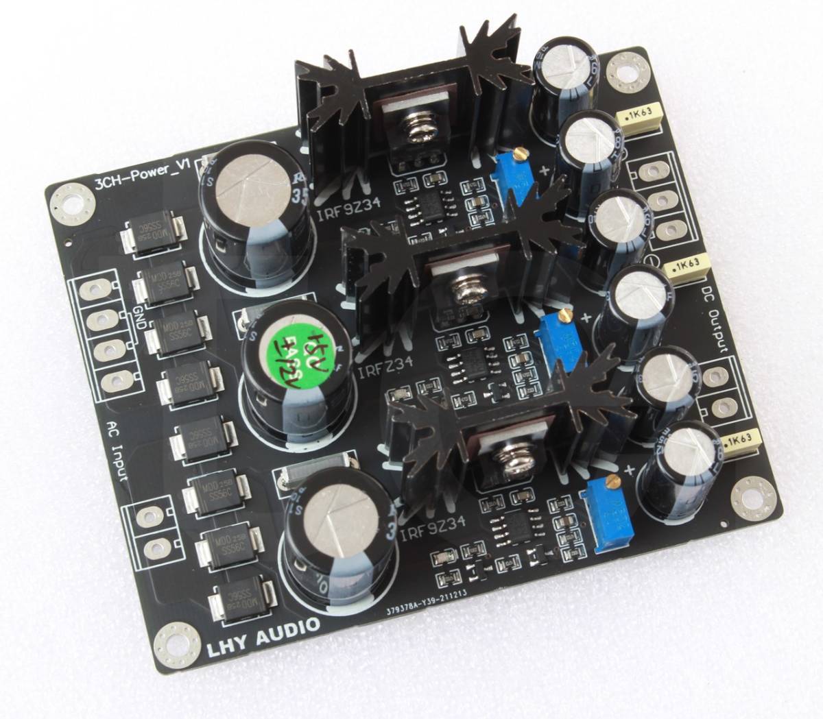 アナログ電源基板 LHY F9Z34+OP07 +5V ±12V 安定化 低ノイズ AK4499EQ ES9039PRO D/Aコンバーター USB DDC USB DAC用 送料600円 拍卖