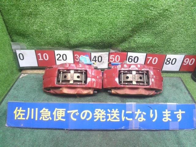 三菱 ランサー ランエボ エボ10 EVO10 GRS CZ4A ブレンボ 左右 フロント ブレーキ キャリパー 赤 4ポッド パット付 右:ピストン渋い拍卖