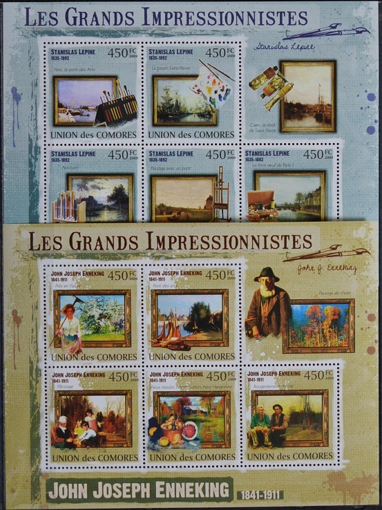 「D803」コモロス諸島切手 2009年 絵画拍卖