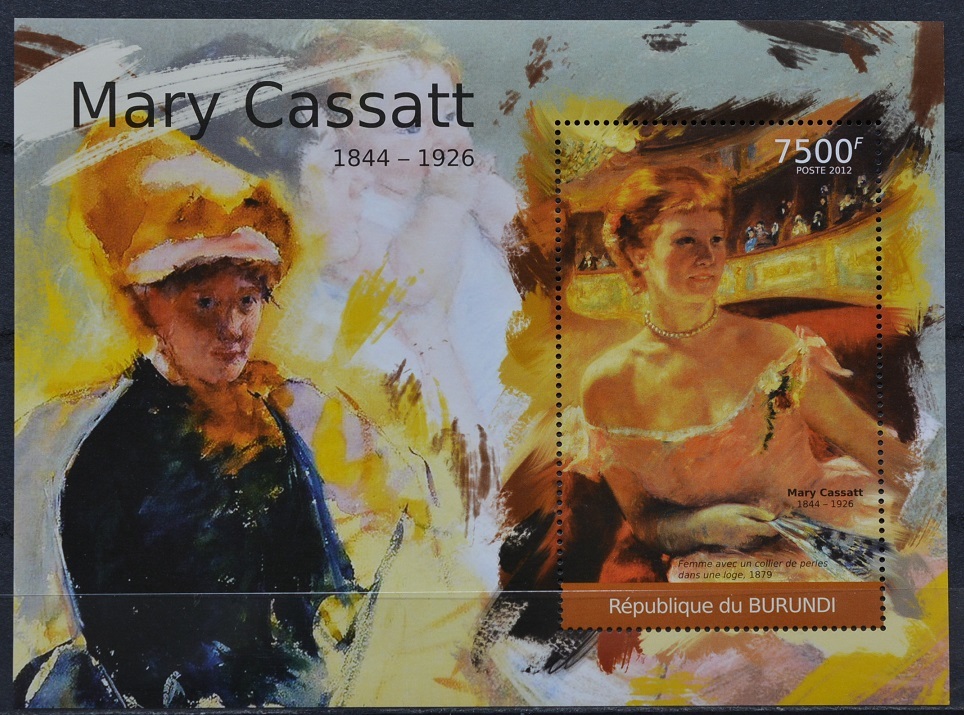 「D700」ブルンジ切手 2012年 絵画(カサット)拍卖