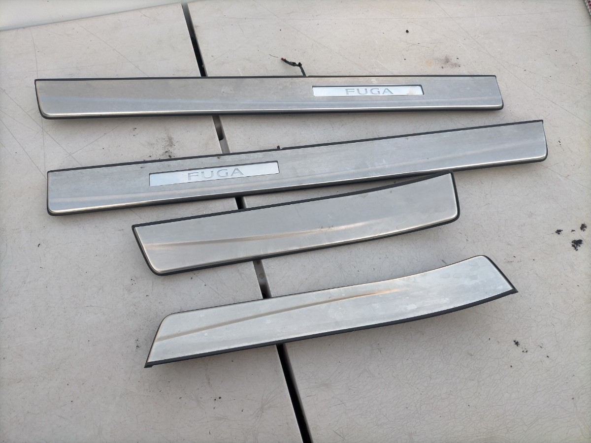 日産 フーガ Y50 キックプレート スカッフプレート 光る イルミネーション 4P拍卖