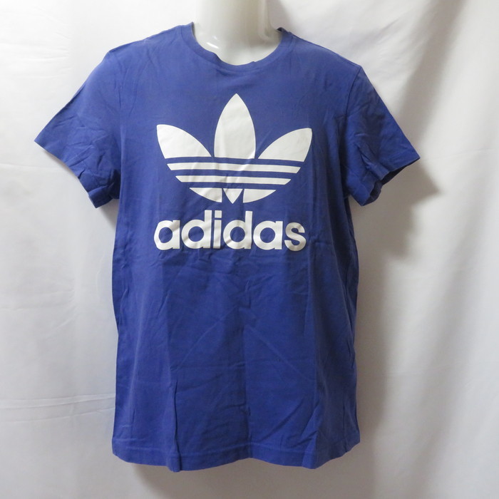 古着 メンズL adidas originals/アディダス オリジナルス Tシャツ 半袖 スポーツMIX カジュアル パープル X23127拍卖