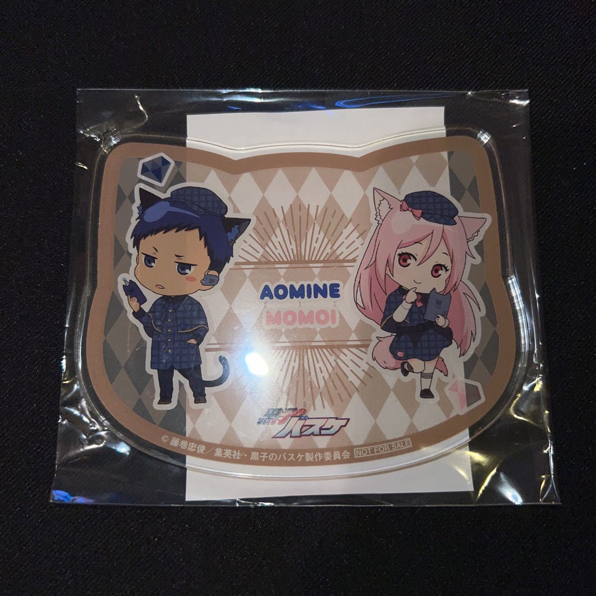 黒バス 黒子のバスケ ナンジャタウン 怪盗花宮とキセキの探偵団 ねこ型 アクリルコースター 青峰大輝拍卖