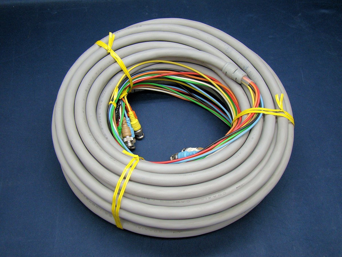 JOIN ジョイン JS-800D BNCケーブル 1.5Dー2V 50Ω BNC×8ーBNC×8 長さ30m 中古拍卖