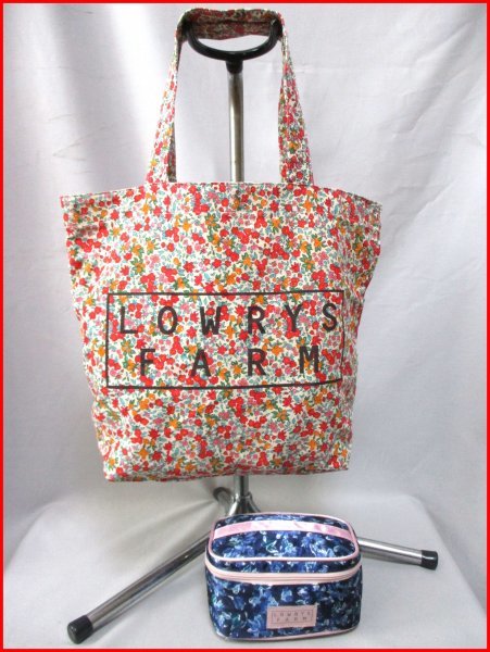 LOWRYS FARM/ローリーズファーム◇トートバッグ+メイクポーチ 花柄 拍卖