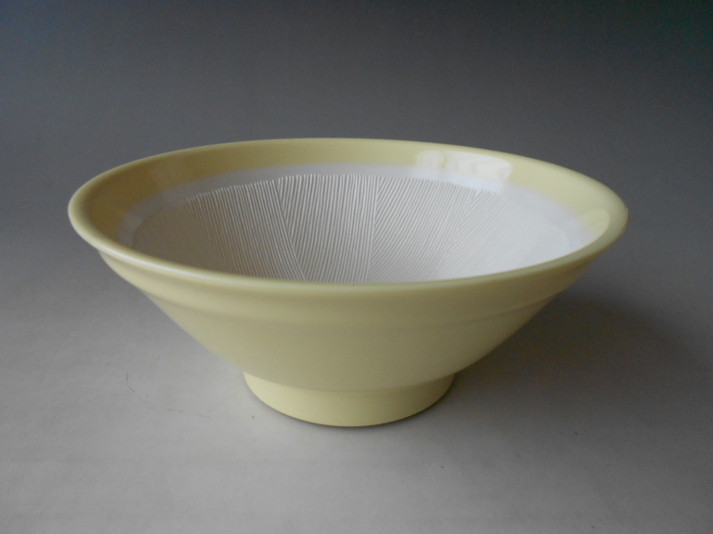 スリーライン! ☆イエローメラミンすり鉢☆ 未使用 調理鉢 飯碗 丼 どんぶり拍卖