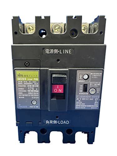 (JT2309)日東工業(NiTO) 【GE223 3P 175A 】漏電ブレーカ拍卖