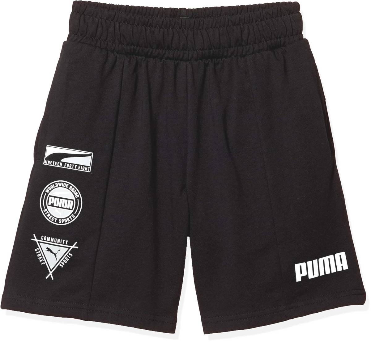 【KCM】Z-puma-696-150★展示品★【PUMA/プーマ】キッズ ジュニア ショートパンツ ALPHAサマーショーツ 綿100% 583006-01 ブラック 150拍卖