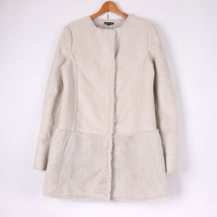 ボナジョルナータ ノーカラーコート 無地 アウター レディース 9サイズ ベージュ BUONA GIORNATA拍卖