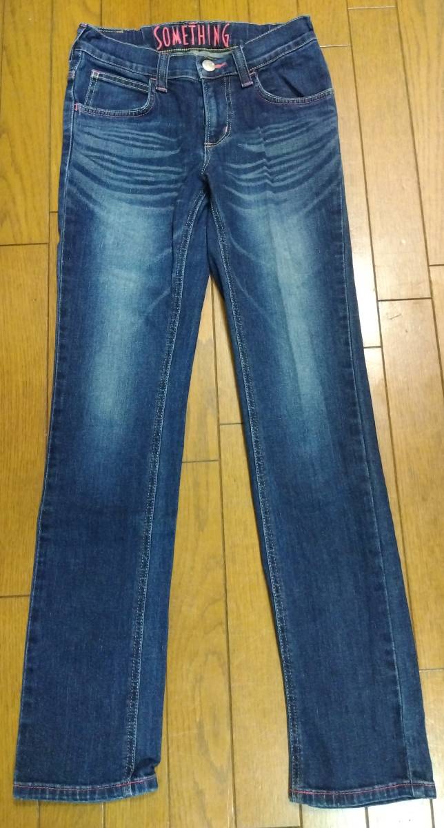 SOMETHINGサムシング デニム 160 USED拍卖