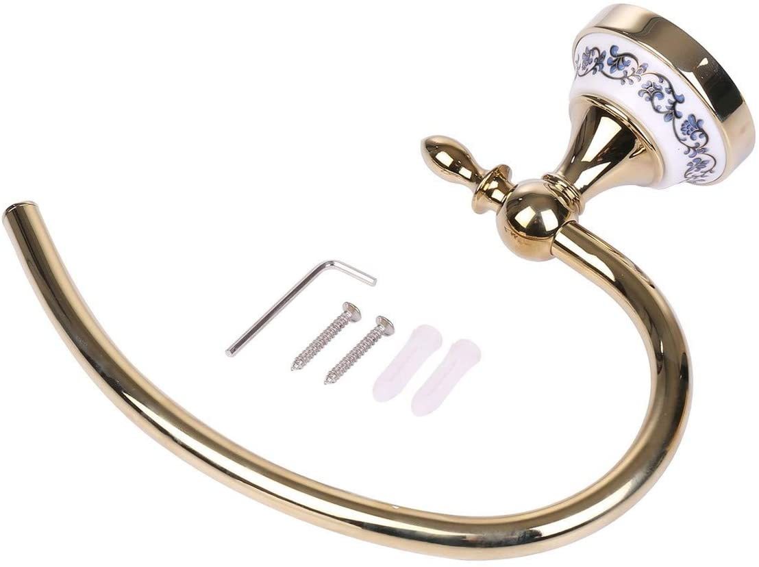 送料無料 高級仕様 アンティーク タオルホルダー ビス付 タオルリング ヨーロピアン 北欧 インテリア 洗面所 トイレ おしゃれ Q06拍卖