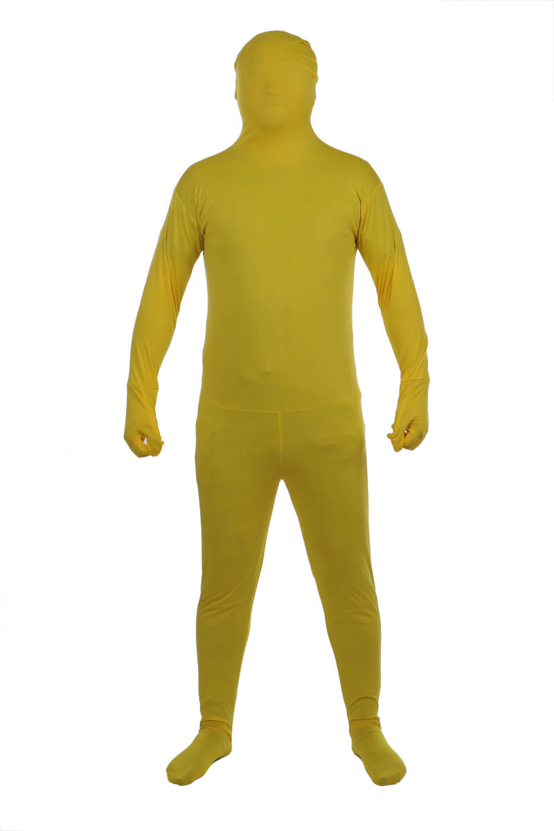 送料無料 全身タイツ コスチューム コスプレ 仮装 メンズ イエロー 黄 N19拍卖