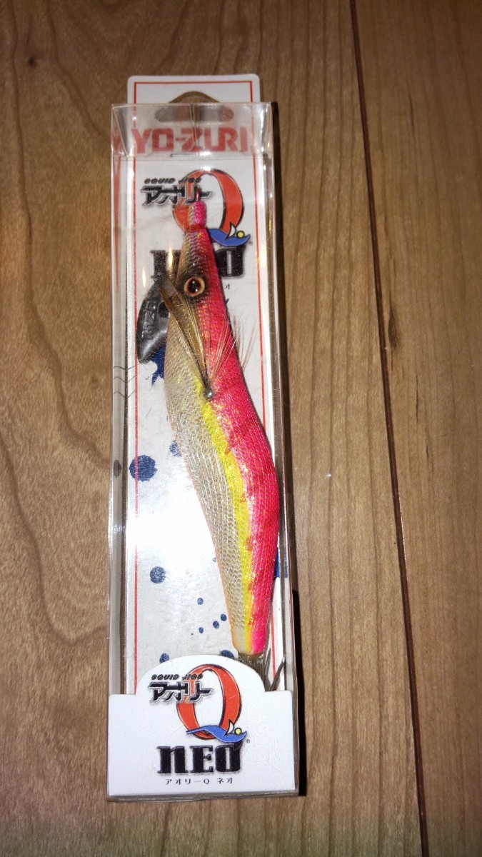 Y 廃盤 ヨーヅリ  アオリーQ ネオ 3.0号 ホロゴールドベイトピンク②拍卖