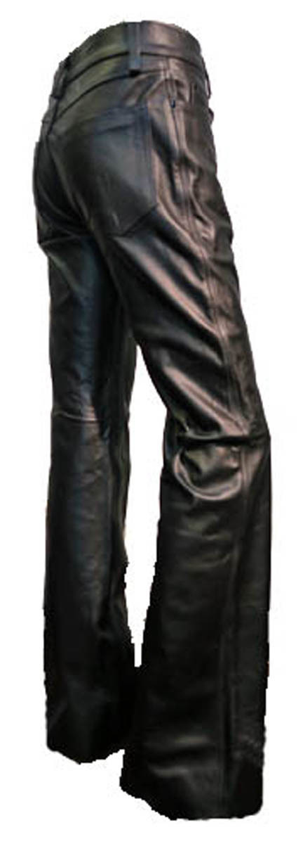 34INCH レザーパンツ ブーツカット 本革 牛革 黒 3877 ブラック BLACK カウレザー フレアパンツ パンク ロック アメリカン ヴィジュアル系拍卖