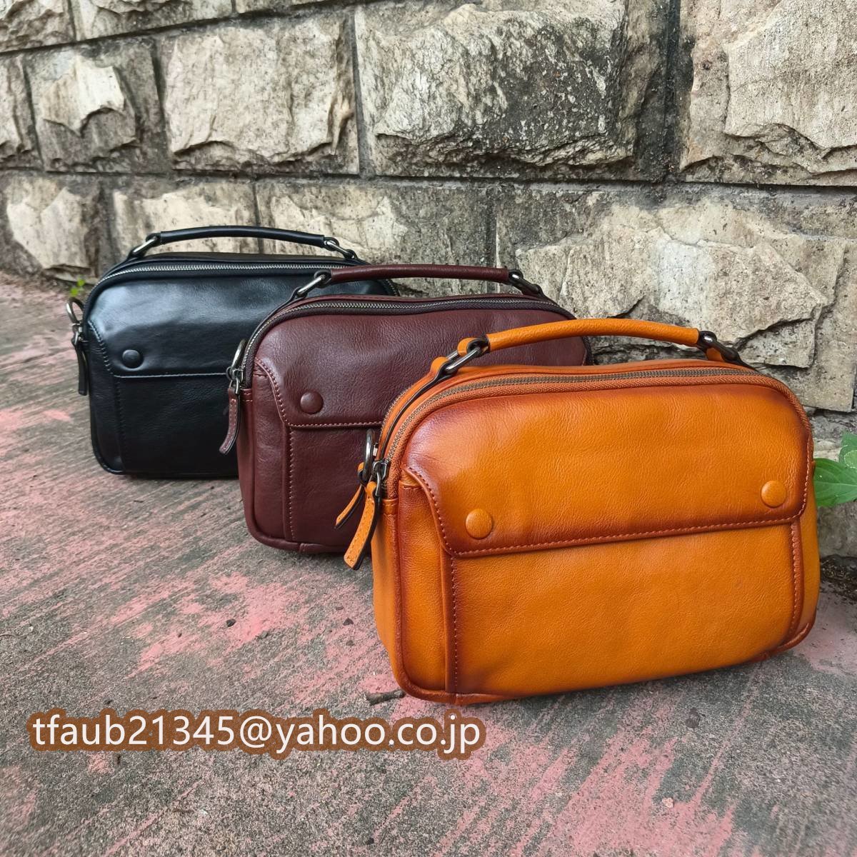 ショルダーバッグ メンズ 本革 斜め掛けバッグメッセンジャーバッグ カジュアル 通勤通学 自転車 アウトドア ビジネスバッグ 男性用 人気鞄拍卖