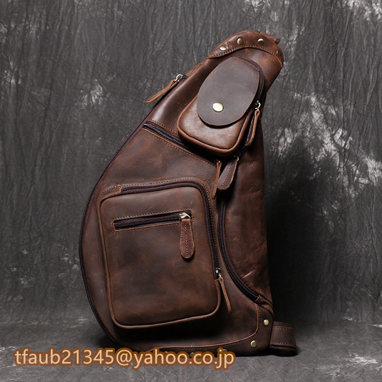 左右肩掛け可能 ボディバッグ メンズバッグ 大容量 防水 斜めがけ ワンショルダーバッグ かばん拍卖