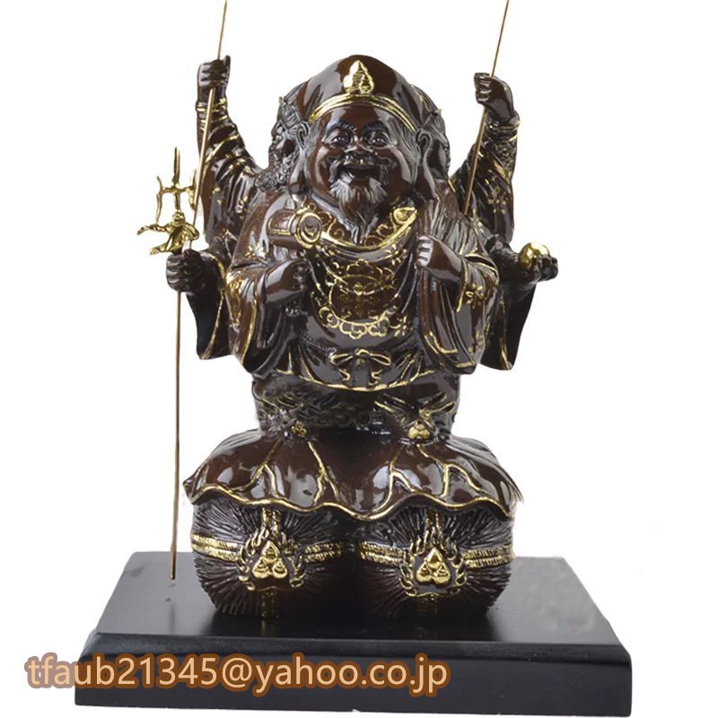 三面大黒天 像 仏教 仏像 極美精品 真鍮拍卖